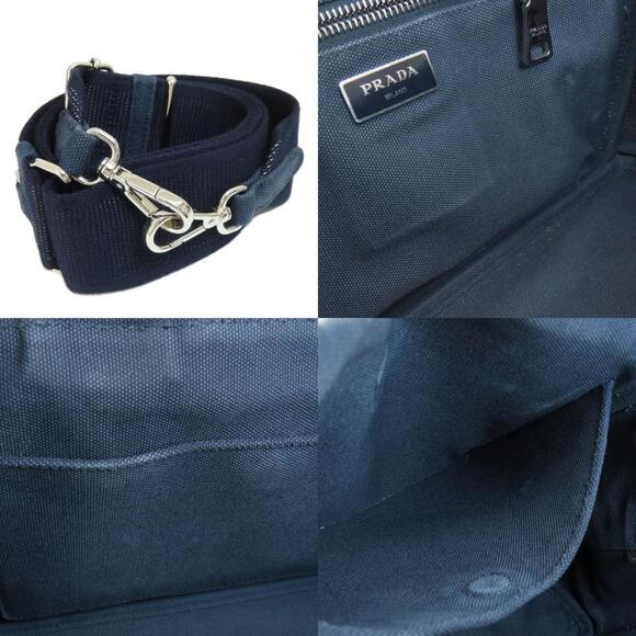 PRADA 1BG439 Canapa Handbag Canvas Women's - Picture 6 of 11